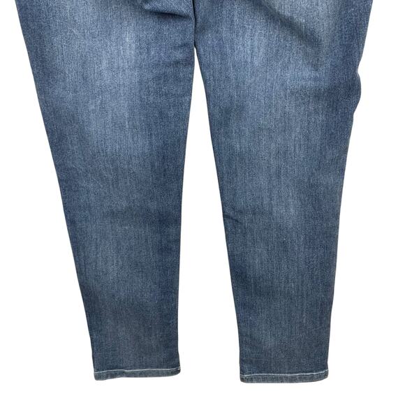 Democracy Ab Solution Ankle Skimmer Light Wash Skinny Jeans Blue Women's 12 - Picture 6 of 9